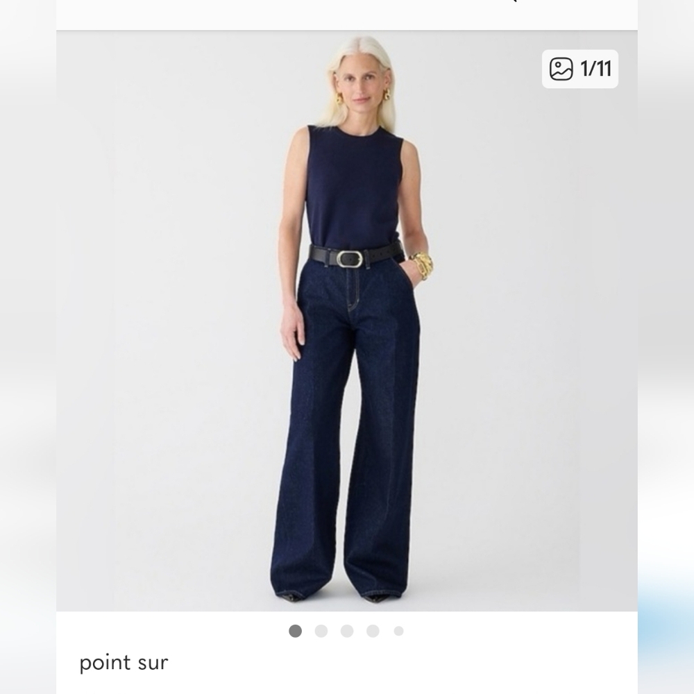 J.Crew Point Sur Puddle Jean Rince Wash - Picture 2 of 6